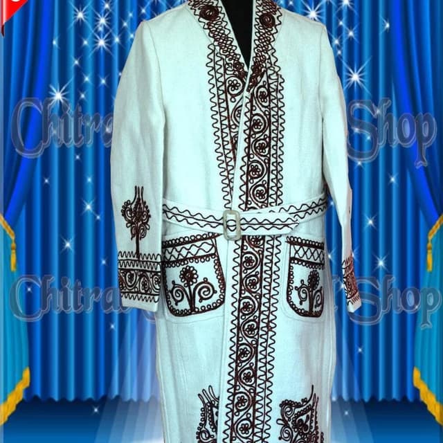 Chitral Traditional Over Coat (CHUGHA) Woolen