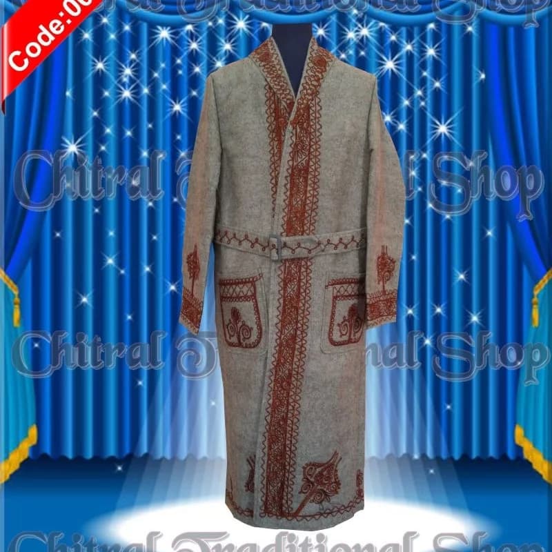 Chitral Traditional Over Coat (CHUGHA) Woolen