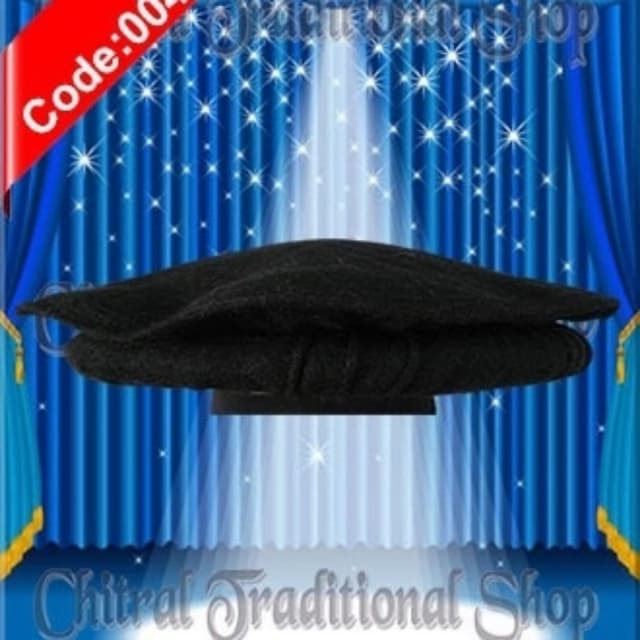 Chitrali Handmade Woolen Cap Pakol