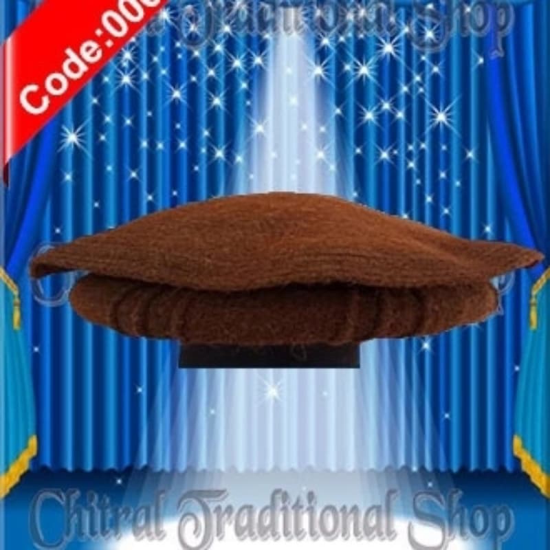 Chitrali Handmade Woolen Cap Pakol