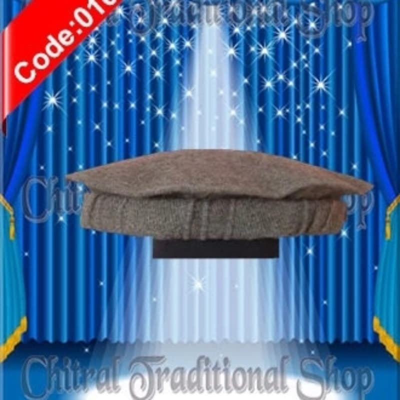 Chitrali Handmade Woolen Cap Pakol